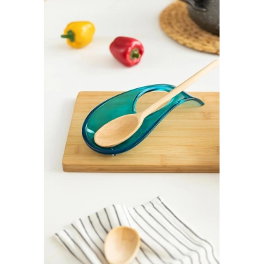 Akrilik Aquamarin Tezgah Üstü Kirli Kaşıklık & Kepçe Altlığı