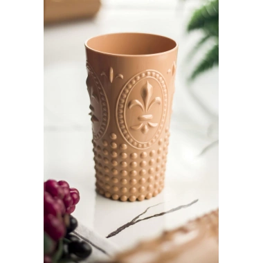 Akrilik Bal Tekli Uzun Bardak & Su Meşrubat Bardağı 750 ml ( Büyük Boy & Cam Değildir )