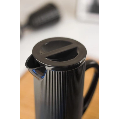 Akrilik Barok 1,5 Lt Siyah Sürahi (Buzdolabı Kapak Rafına Sığar)