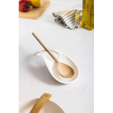 Akrilik Beyaz Tezgah Üstü Kirli Kaşıklık & Kepçe Altlığı