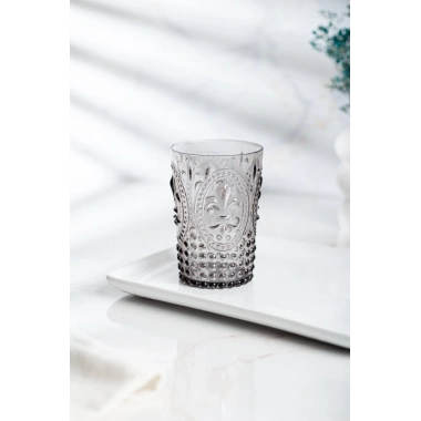 Akrilik Füme Tekli Kısa Bardak & Su Meşrubat Kahve Yanı Bardağı 400 ml ( Cam Değildir )