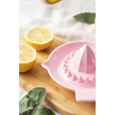 Akrilik Koyu Pembe Limon Sıkacağı Pratik Limon Sıkacağı