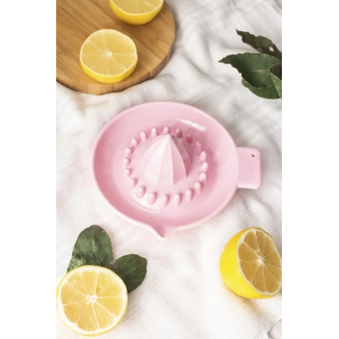 Akrilik Koyu Pembe Limon Sıkacağı Pratik Limon Sıkacağı