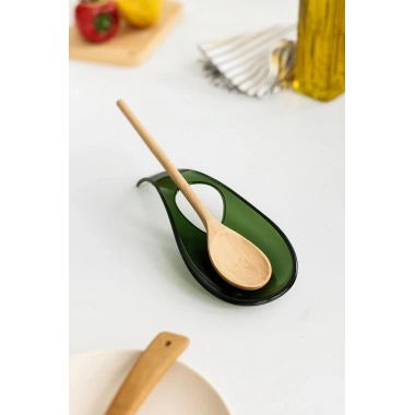 Akrilik Koyu Yeşil Tezgah Üstü Kirli Kaşıklık & Kepçe Altlığı