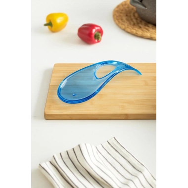 Akrilik Mavi Tezgah Üstü Kirli Kaşıklık & Kepçe Altlığı