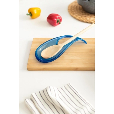 Akrilik Mavi Tezgah Üstü Kirli Kaşıklık & Kepçe Altlığı