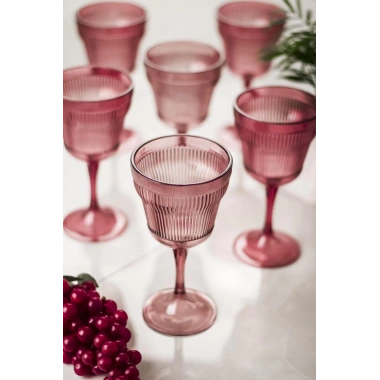 Akrilik Mürdüm Tekli Kadeh & Su Meşrubat Kahve Yanı Bardağı 300 ml ( Cam Değildir )