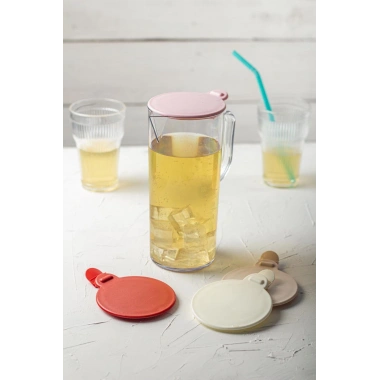 Akrilik Ölçekli 1 Lt Sürahi & Ölçü Kabı (Buzdolabı Kapak Rafına Sığar)