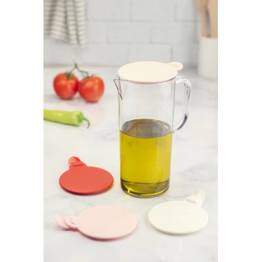 Akrilik Ölçekli Şeffaf 1 LT Yağlık & Yağdanlık & Ölçü Kabı ( Cam Değildir )