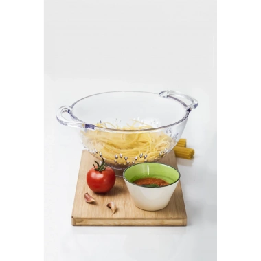 Akrilik Şeffaf 2 Li Süzgeç Seti ( Makarna & Pirinç Süzgeci )