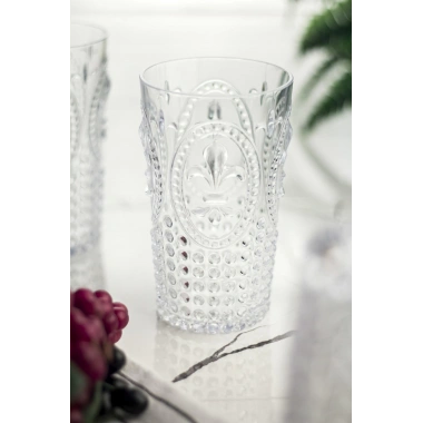 Akrilik Şeffaf 6lı Uzun Bardak & Su Meşrubat Bardağı 750 ml ( Büyük Boy & Cam Değildir )