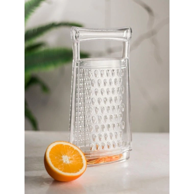 Akrilik Şeffaf El Kesmeyen Hazneli Rende