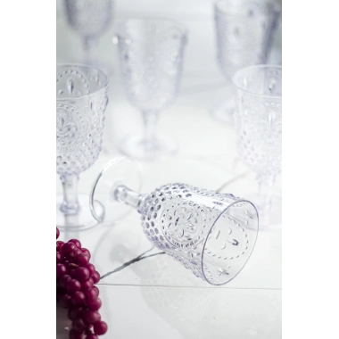 Akrilik Şeffaf Tekli Kadeh & Su Meşrubat Kahve Yanı Bardağı 450 ml ( Cam Değildir )