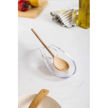 Akrilik Şeffaf Tezgah Üstü Kirli Kaşıklık & Kepçe Altlığı