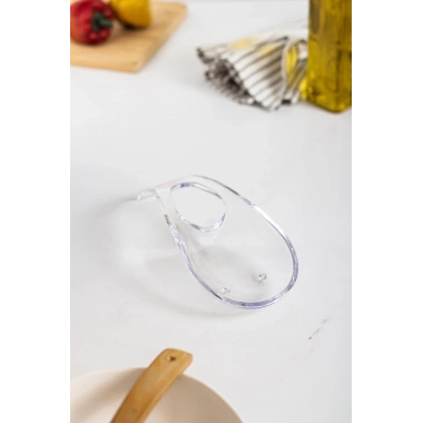 Akrilik Şeffaf Tezgah Üstü Kirli Kaşıklık & Kepçe Altlığı