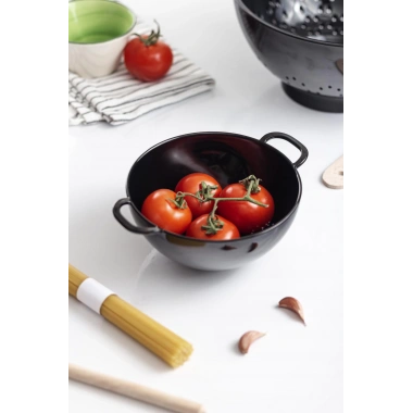 Akrilik Siyah Mini Pirinç Süzgeçi & Bakliyat Süzgeçi (3 SU BARDAĞI ÖLÇÜLÜ)