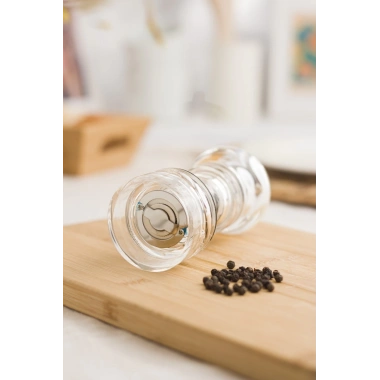 Akrilik Tuz Karabiber Baharat Değirmeni Öğütücü 14 Cm