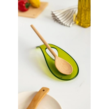 Akrilik Yeşil Tezgah Üstü Kirli Kaşıklık & Kepçe Altlığı