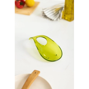 Akrilik Yeşil Tezgah Üstü Kirli Kaşıklık & Kepçe Altlığı