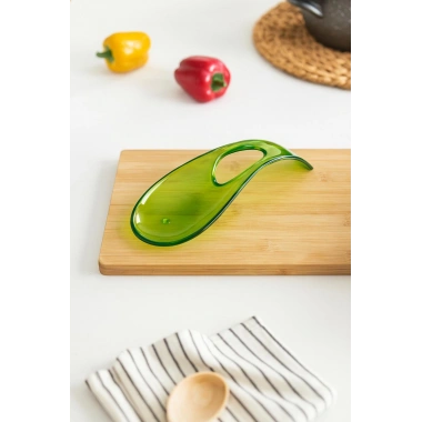 Akrilik Yeşil Tezgah Üstü Kirli Kaşıklık & Kepçe Altlığı