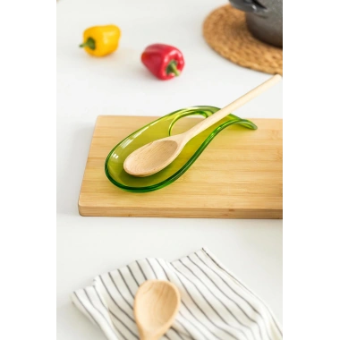 Akrilik Yeşil Tezgah Üstü Kirli Kaşıklık & Kepçe Altlığı