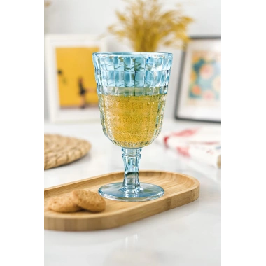 Allegra Aquamarin Kadeh Bardak - 450 ml Tekli Akrilik Malzeme - Cam Değildir Kırılmaya Dayanıklı