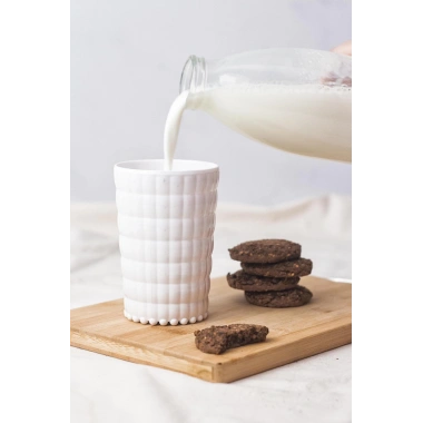 Allegra Beyaz Akrilik Bardak | 400 ml Su, Meşrubat ve Kahve Yanı Sunumlar İçin | Cam Değildir | Kırılmaya Dayanıklı Tekli