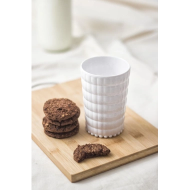 Allegra Beyaz Akrilik Bardak 6lı Set | 400 ml | Kırılmaya Dayanıklı, Cam Değildir | Su, Meşrubat ve Sunum İçin İdeal