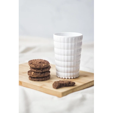 Allegra Beyaz Akrilik Bardak 6lı Set | 400 ml | Kırılmaya Dayanıklı, Cam Değildir | Su, Meşrubat ve Sunum İçin İdeal