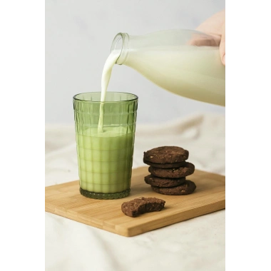 Allegra Koyu Yeşil Akrilik Bardak | 400 ml Su, Meşrubat, Sunum ve Kahve Yanı İçin | Cam Değildir | Kırılmaya Dayanıklı Tekli