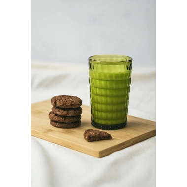 Allegra Koyu Yeşil Akrilik Bardak 6lı Set | 400 ml | Su, Meşrubat, Sunum ve Kahve Yanı İçin | Cam Değildir | Kırılmaya Dayanıklı