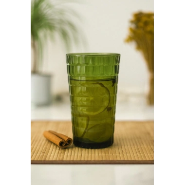 Allegra Koyu Yeşil Bardak - 750 ml Tekli Akrilik Malzeme - Cam Değildir Kırılmaya Dayanıklı