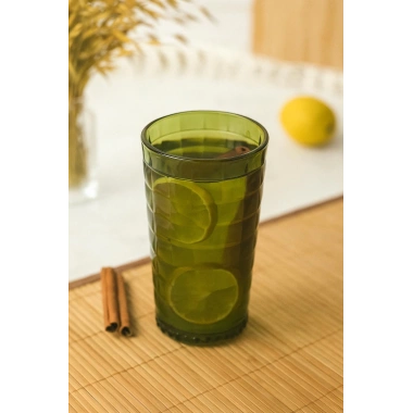 Allegra Koyu Yeşil Bardak - 750 ml Tekli Akrilik Malzeme - Cam Değildir Kırılmaya Dayanıklı