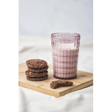 Allegra Mürdüm Akrilik Bardak | 400 ml Şık Su ve Meşrubat Bardağı | Cam Değildir | Kırılmaya Dayanıklı Tekli