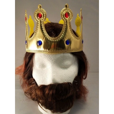 Altın Renk Eva Malzemeden İmal Çocuk Kral Tacı 57 Cm