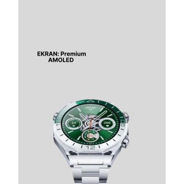 Amoled Ekran Akıllı Saat Harita Gösterimli Bluetooth Aramalı 3 Kayışlı