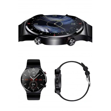 Amoled Ekran Metal Deri Silikon Kordonlu Uyku ve Sağlık Takibi