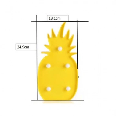 Ananas Şeklinde Ledli Dekoratif Eğlenceli Çocuk Gece Lambası (5468)
