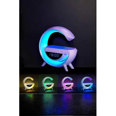 Android Uyumlu Akıllı Bluetooth Hoparlör Kablosuz Şarj Cihazı Standı