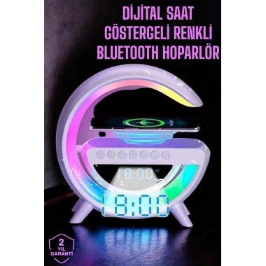 Android Uyumlu Akıllı Bluetooth Hoparlör Kablosuz Şarj Cihazı Standı