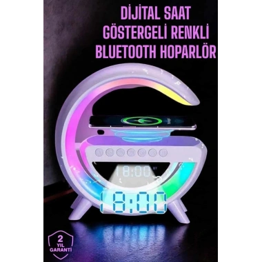 Android Uyumlu Akıllı Bluetooth Hoparlör Kablosuz Şarj Cihazı Standı