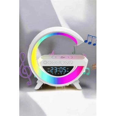 Android Uyumlu Akıllı Bluetooth Hoparlör Kablosuz Şarj Cihazı Standı