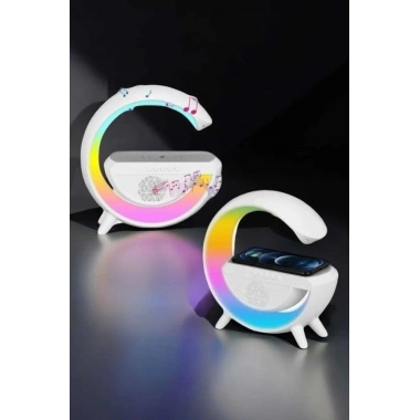 Android Uyumlu Akıllı Bluetooth Hoparlör Kablosuz Şarj Cihazı Standı