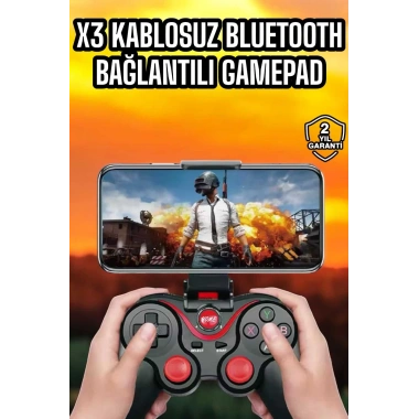 Android Uyumlu Gamepad X3 Game Stick Oyun Kolu Bluetooth Bağlantılı