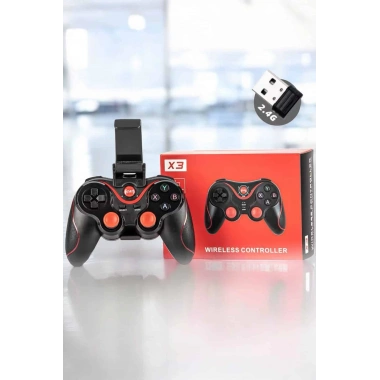 Android Uyumlu Gamepad X3 Game Stick Oyun Kolu Bluetooth Bağlantılı