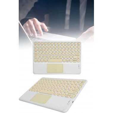 Android ve İOS Uyumlu Bluetooth Klavye Touchpad Slim Kablosuz Wifi Q Klavye