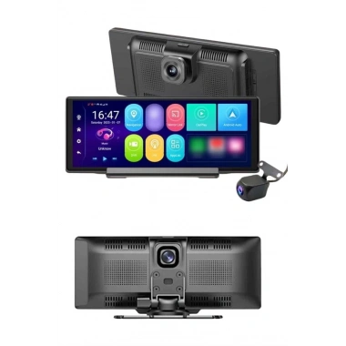 Android ve İOS Uyumlu Ön Arka Çift Kameralı Araç Ekranı Dokunmatik CarPlay