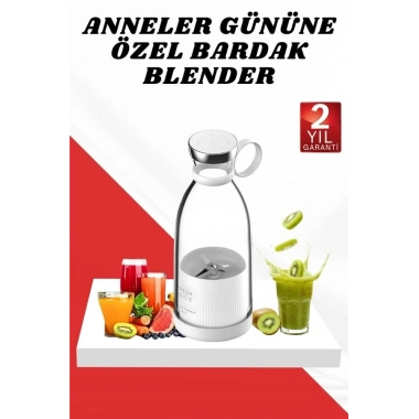 Anneler Gününe Özel Hediye Bardak Blender Paslanmaz Çelik Bıçaklı