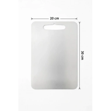 Antibakteriyel Küf Önleyici Paslanmaz Çelik Kesme Matı 20x30 cm
