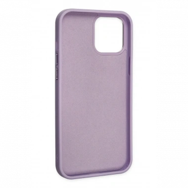 Apple iPhone 12 Pro Max Kılıf Asya Deri Silikon - Lila